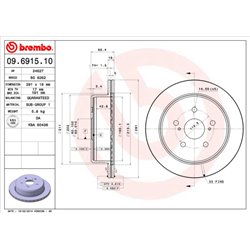 Tarcze Brembo - 09.6915.10