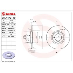 Tarcze Brembo - 08.4472.10