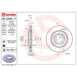 Tarcze Brembo - 09.C548.11