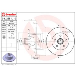 Tarcze Brembo - 08.2981.10