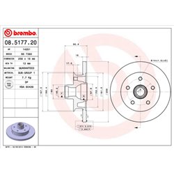 Tarcze Brembo - 08.5177.20