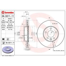 Tarcze Brembo - 09.D211.11