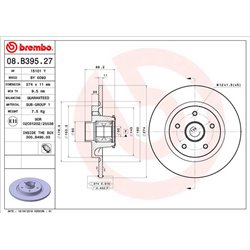 Tarcze Brembo - 08.B395.27