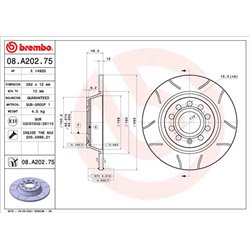Tarcze Brembo MAX - 08.A202.75