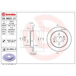 Tarcze Brembo - 08.B602.21