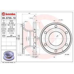 Tarcze Brembo - 09.6735.10