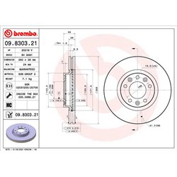 Tarcze Brembo - 09.8303.21
