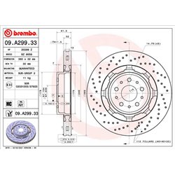 Tarcze Brembo - 09.A299.33