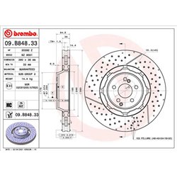 Tarcze Brembo - 09.B848.33