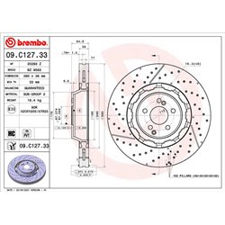 Tarcze Brembo - 09.C127.33