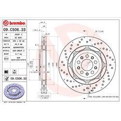 Tarcze Brembo - 09.C506.33