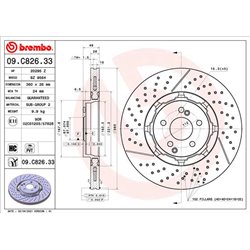 Tarcze Brembo - 09.C826.33