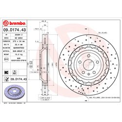 Tarcze Brembo - 09.D174.43