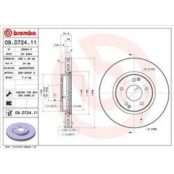 Tarcze Brembo - 09.D724.11