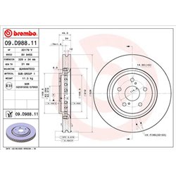 Tarcze Brembo - 09.D988.11