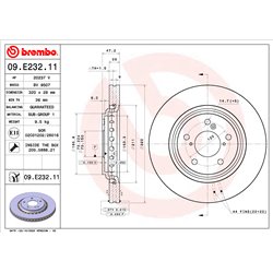 Tarcze Brembo - 09.E232.11
