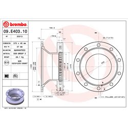 Tarcze Brembo - 09.E403.10
