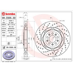 Tarcze Brembo - 09.C505.33