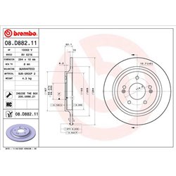 Tarcze Brembo - 08.D882.11