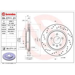 Tarcze Brembo - 09.C711.21