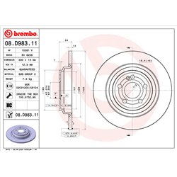 Tarcze Brembo - 08.D983.11
