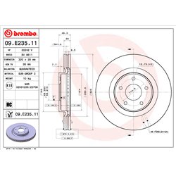 Tarcze Brembo - 09.E235.11