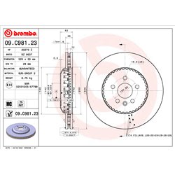 Tarcze Brembo - 09.C981.23