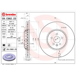 Tarcze Brembo - 09.C982.23