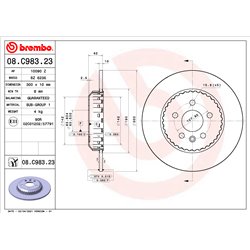 Tarcze Brembo - 08.C983.23