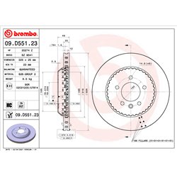 Tarcze Brembo - 09.D551.23