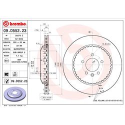 Tarcze Brembo - 09.D552.23