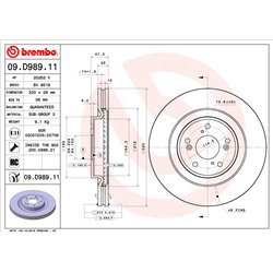 Tarcze Brembo - 09.D989.11