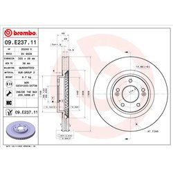 Tarcze Brembo - 09.E237.11