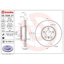 Tarcze Brembo - 09.D338.21