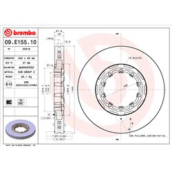 Tarcze Brembo - 09.E155.10