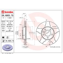 Tarcze Brembo MAX - 09.A905.75