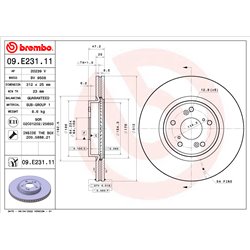 Tarcze Brembo - 09.E231.11