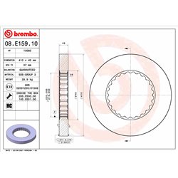 Tarcze Brembo - 08.E159.10