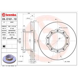 Tarcze Brembo - 09.E161.10