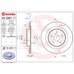 Tarcze Brembo - 09.D987.11
