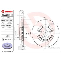 Tarcze Brembo - 09.C932.11