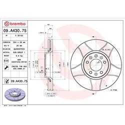 Tarcze Brembo MAX - 09.A430.75