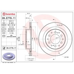 Tarcze Brembo - 09.E779.11