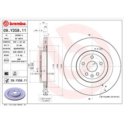 Tarcze Brembo - 09.Y358.11
