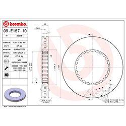 Tarcze Brembo - 09.E157.10