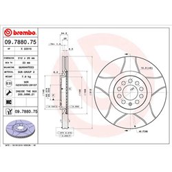 Tarcze Brembo MAX - 09.7880.75