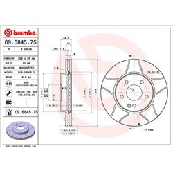 Tarcze Brembo MAX - 09.6845.75