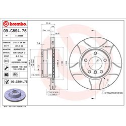 Tarcze Brembo MAX - 09.C894.75