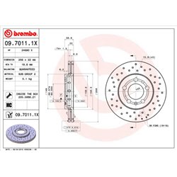 Tarcze Brembo XTRA - 09.7011.1X