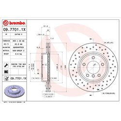 Tarcze Brembo XTRA - 09.7701.1X